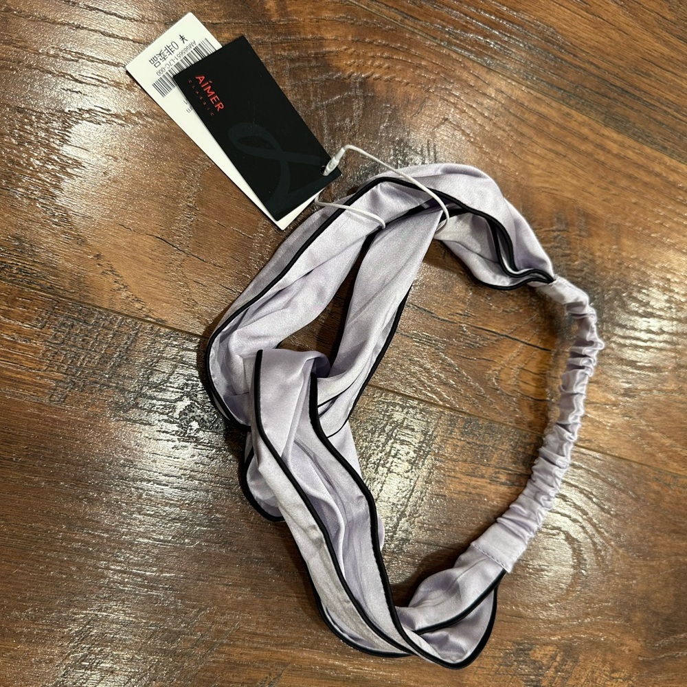 Purple Silk Headband